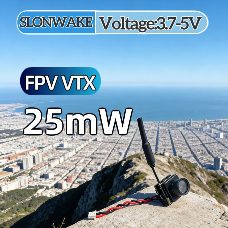 Drone With Camera - SLONWAKE FPV 25mW power simulation VTX