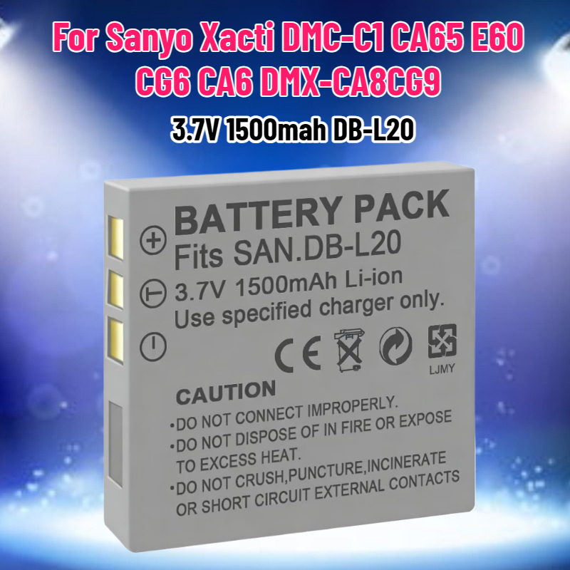 Drone With Camera - 3.7V 1500mah DB-L20 Battery for Sanyo
