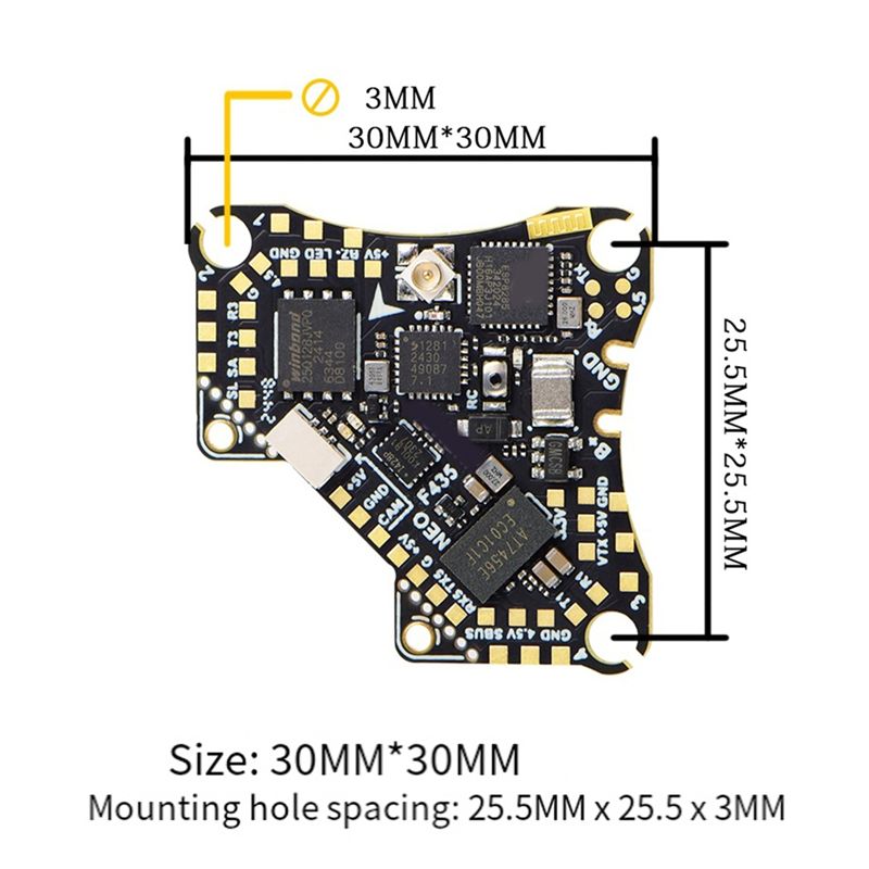 FBIL-F435 NEO 1S AIO Flight Co - огляд і ціна Flight Controller
