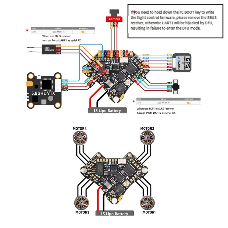 FBIL-F435 NEO 1S AIO Flight Co - огляд і ціна Flight Controller