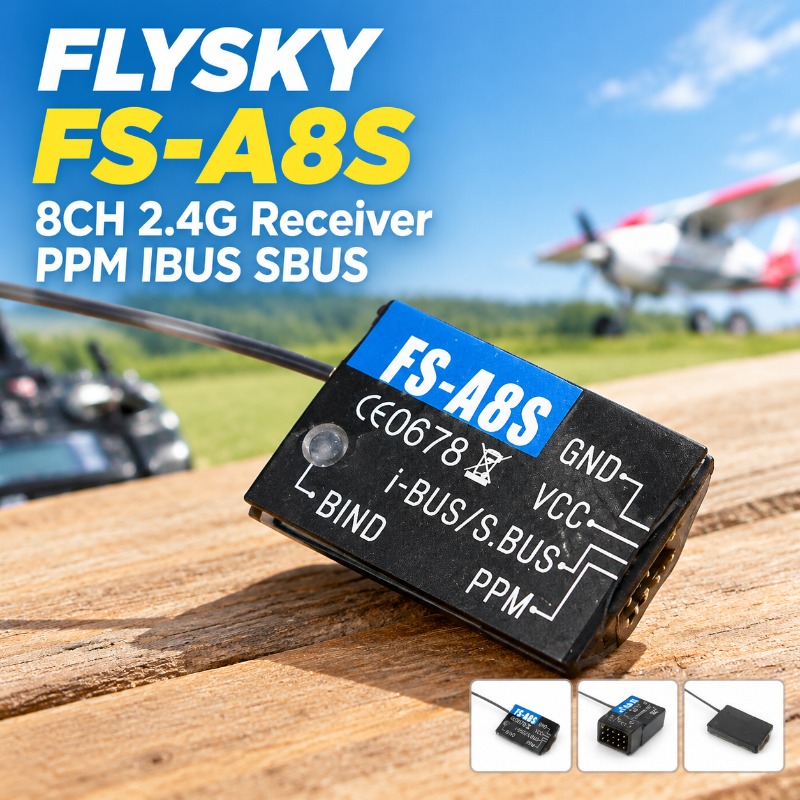 FS-A8S 2.4G 8CH Mini RC Receiv - огляд і ціна Mini Drone