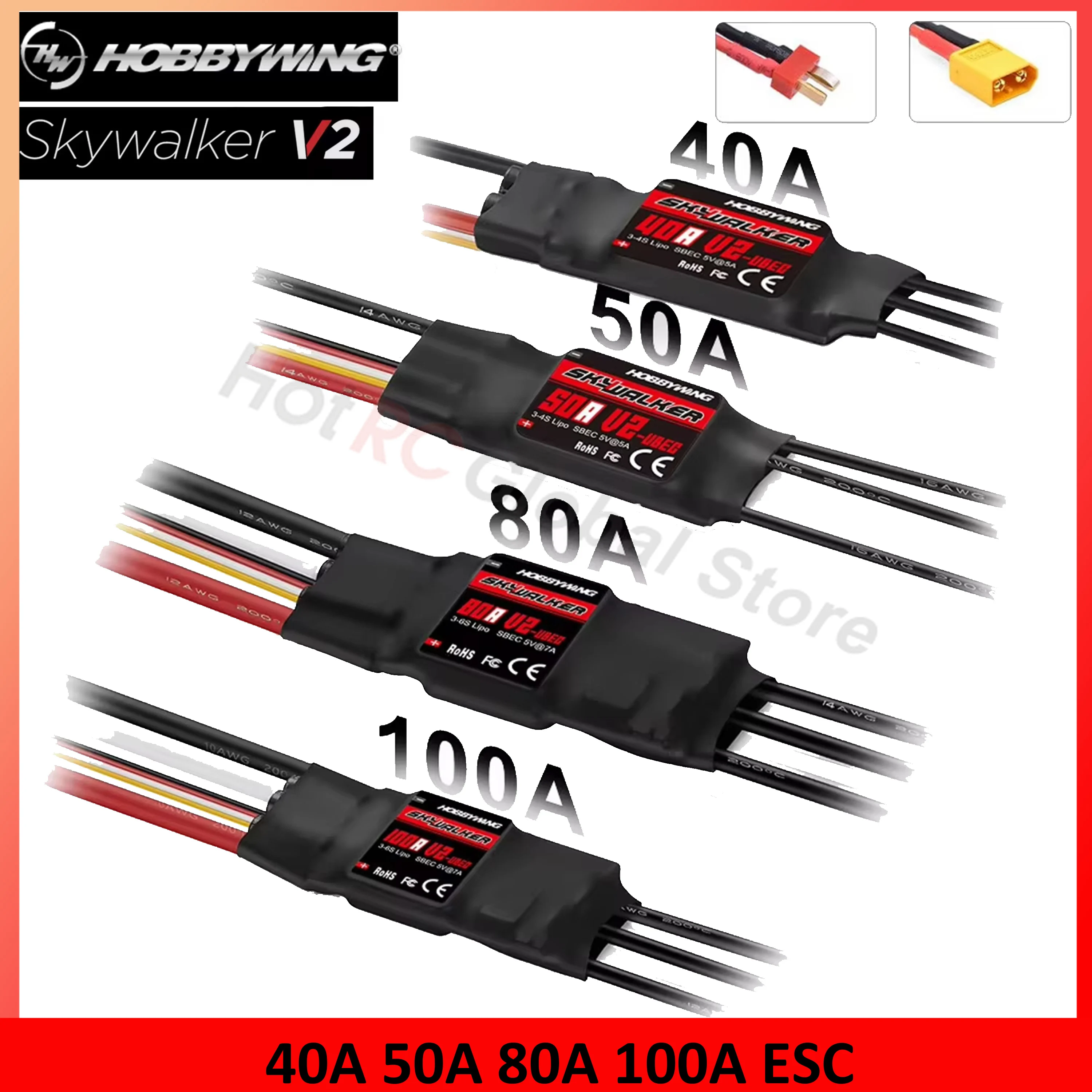 HOBBYWING Skywalker V2 Series  - огляд і ціна Brushed Drone Motor