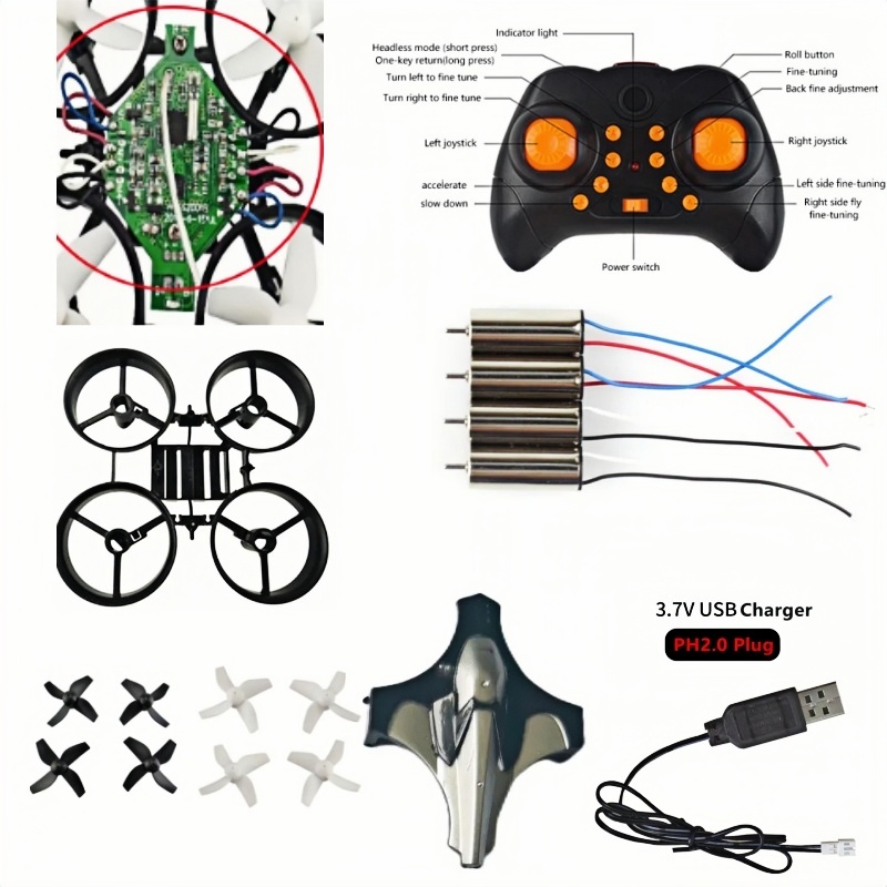 Complete DIY Drone Kit 2.4G 6A - огляд і ціна Brushed Drone Motor