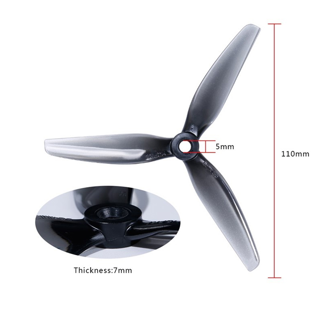 4PCS HQ Ethix S5 Prop 5X4X3 50 - огляд і ціна 5 Inch Propeller